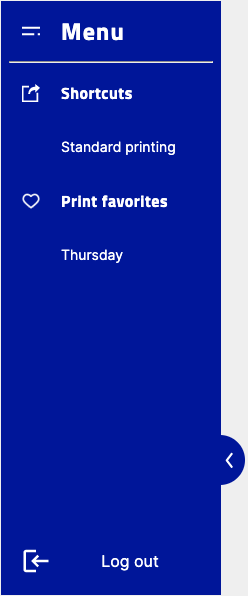 shortcut menu